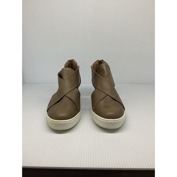 Women’s CCOCCI Melody Beige Wedge Booties Size 6 - Picture 4 of 8